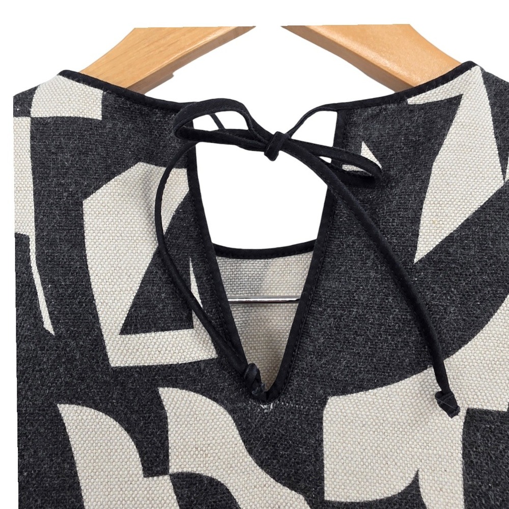Roksanda Blossom Girls 6 Abstract Geometric‎ Linen Blend Dress - Picture 4 of 15